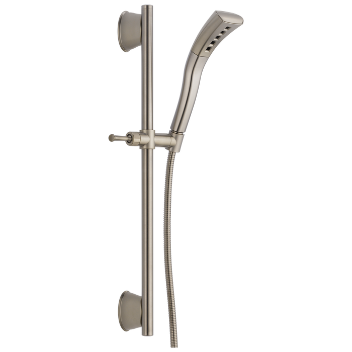 Delta Universal Showering Components 51579 H2OKINETIC Single-Setting Slide Bar Hand Shower, stainless