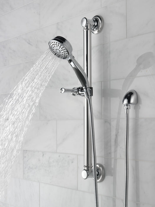 Delta Universal Showering Components: ActivTouch 9-Setting Hand Shower with Traditional Slide Bar / Grab Bar