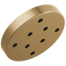 Delta Universal Showering Components 52175 H2OKINETIC Single-Setting Metal Raincan Shower Head, lumicoat champagne bronze