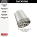 Delta Universal Showering Components 52386 3-Setting Showerhead