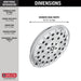 Delta Universal Showering Components 52487 Ultrasoak 4-Setting Shower Head, chrome - view 3