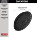 Delta Universal Showering Components 52487 Ultrasoak 4-Setting Shower Head, matte black - view 3