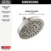 Delta Universal Showering Components 52535 5-Setting Showerhead