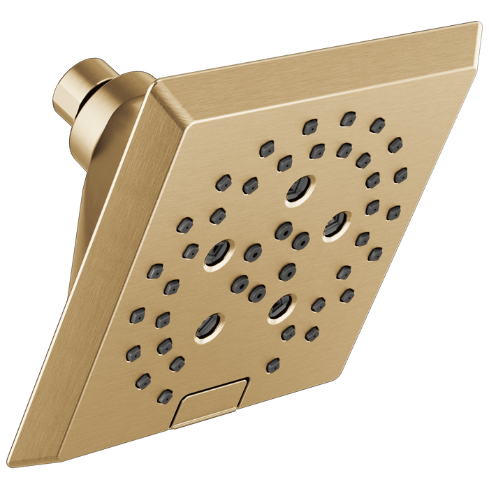 Delta Universal Showering Components: H2OKinetic5-Setting Angular Modern Raincan Shower Head