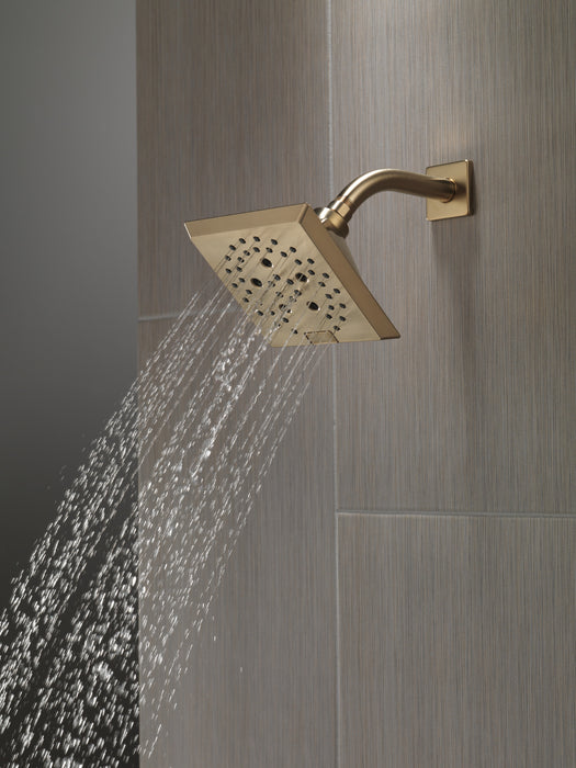 Delta Universal Showering Components: H2OKinetic5-Setting Angular Modern Raincan Shower Head