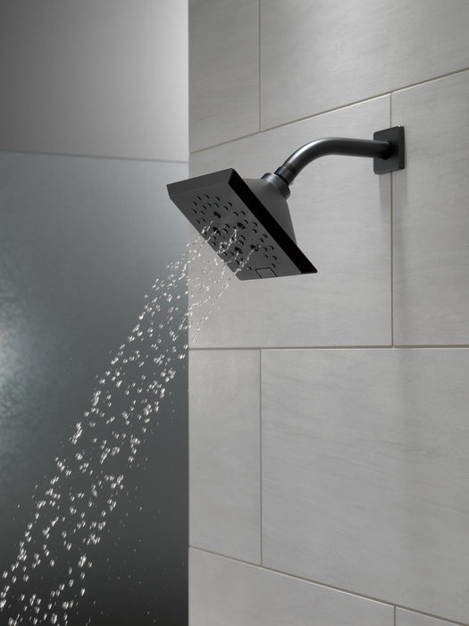 Delta Universal Showering Components: H2OKinetic5-Setting Angular Modern Raincan Shower Head