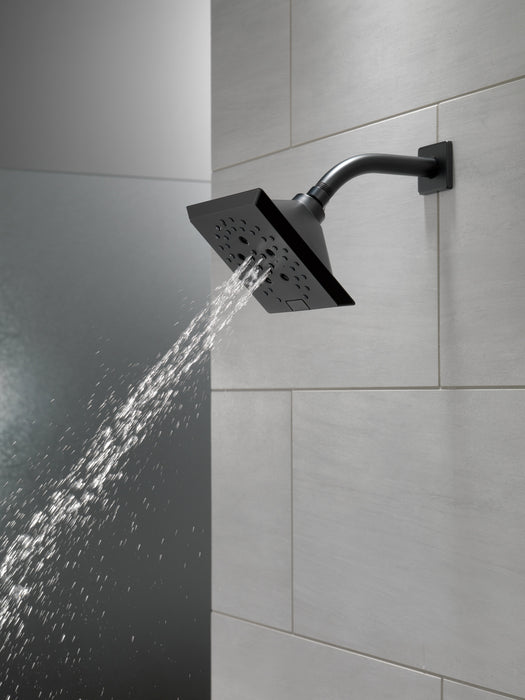 Delta Universal Showering Components: H2OKinetic5-Setting Angular Modern Raincan Shower Head