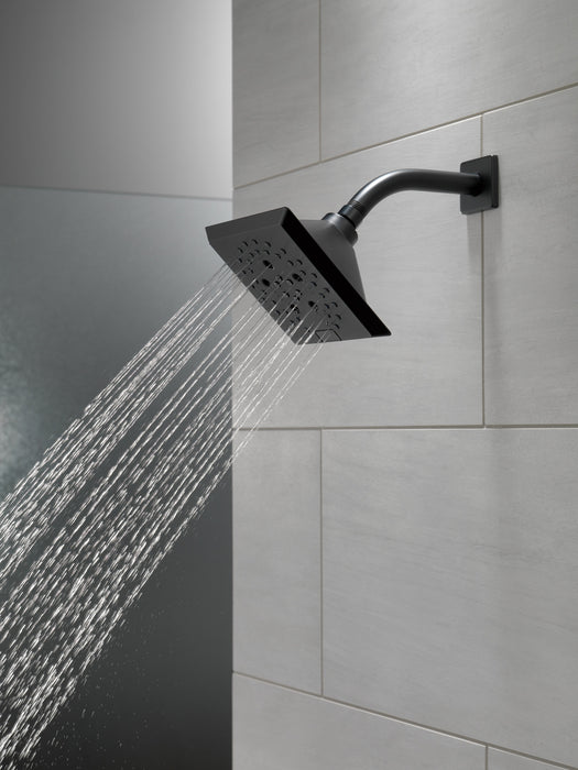 Delta Universal Showering Components: H2OKinetic5-Setting Angular Modern Raincan Shower Head