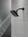 Delta Universal Showering Components: H2OKinetic5-Setting Angular Modern Raincan Shower Head