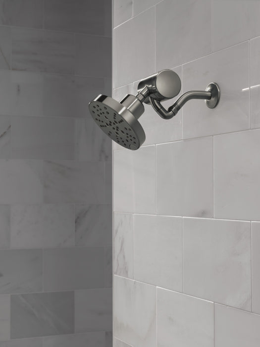 Delta Universal Showering Components: H2OKinetic 5-Setting Contemporary Raincan Shower Head