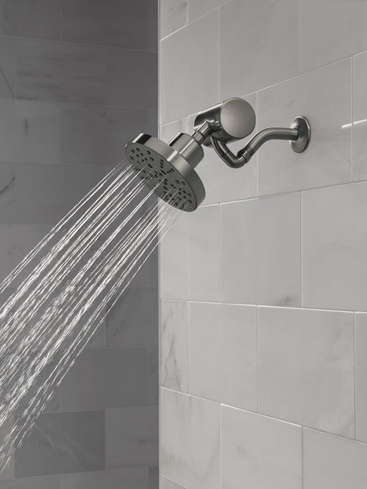 Delta Universal Showering Components: H2OKinetic 5-Setting Contemporary Raincan Shower Head