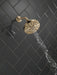 Delta Universal Showering Components: H2OKinetic 5-Setting Contemporary Raincan Shower Head