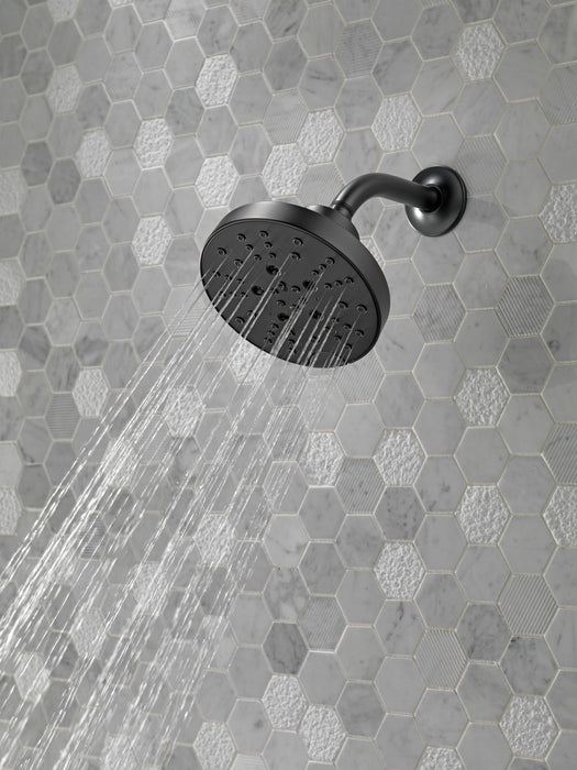 Delta Universal Showering Components: H2OKinetic 5-Setting Contemporary Raincan Shower Head