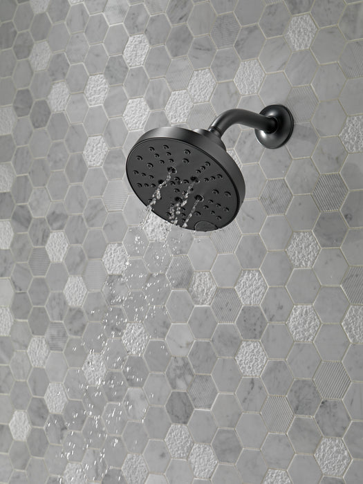 Delta Universal Showering Components: H2OKinetic 5-Setting Contemporary Raincan Shower Head