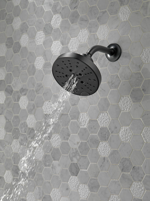 Delta Universal Showering Components: H2OKinetic 5-Setting Contemporary Raincan Shower Head