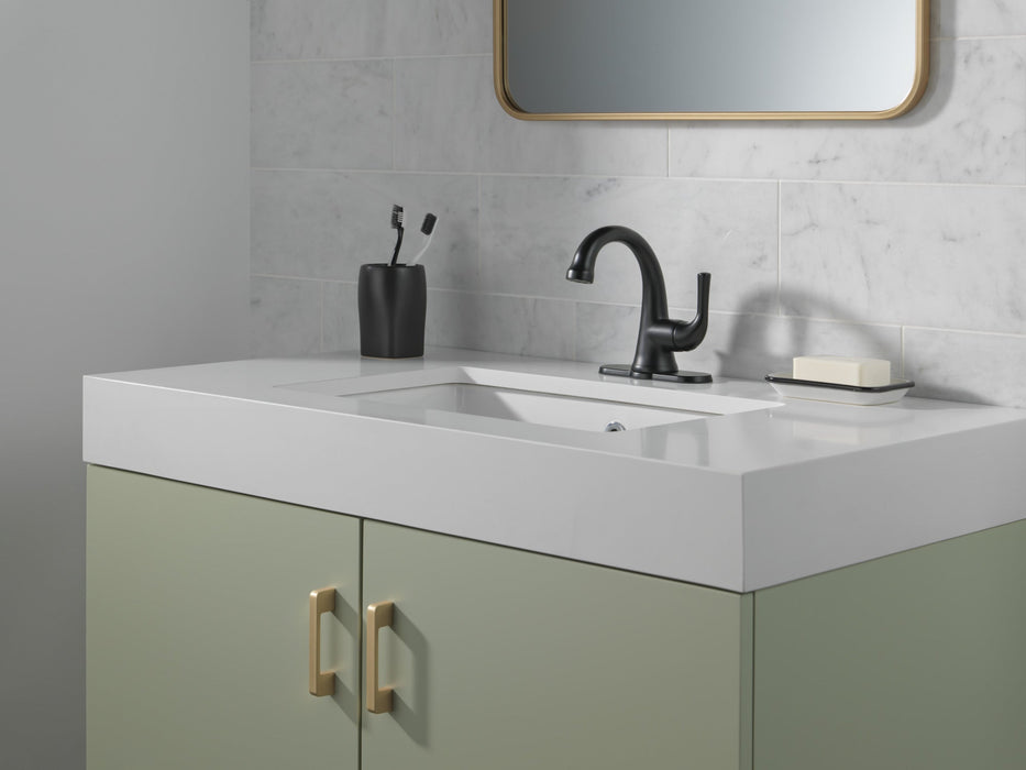 Delta Kayra 533LF Single Handle Bathroom Faucet, matte black 3 - view 2