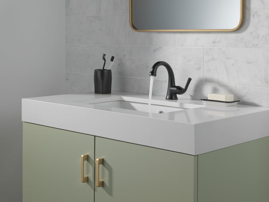 Delta Kayra 533LF Single Handle Bathroom Faucet, matte black 3 - view 4