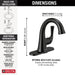 Delta Kayra:533LF Single Handle Bathroom Faucet