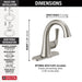 Delta Kayra 533LF Single Handle Bathroom Faucet
