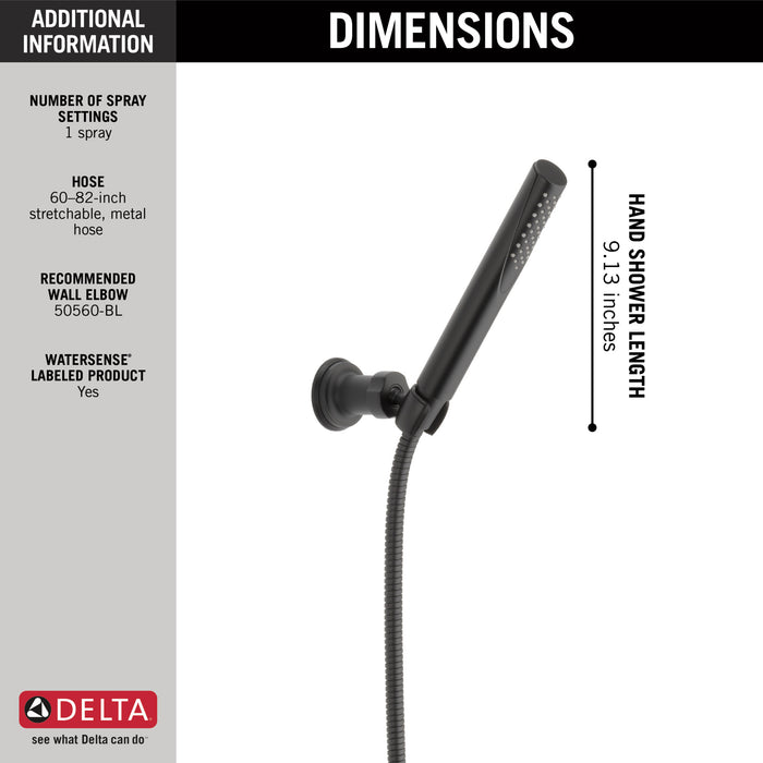 Delta Grail: Premium Single-Setting Adjustable Wall Mount Hand Shower