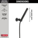 Delta Grail: Premium Single-Setting Adjustable Wall Mount Hand Shower