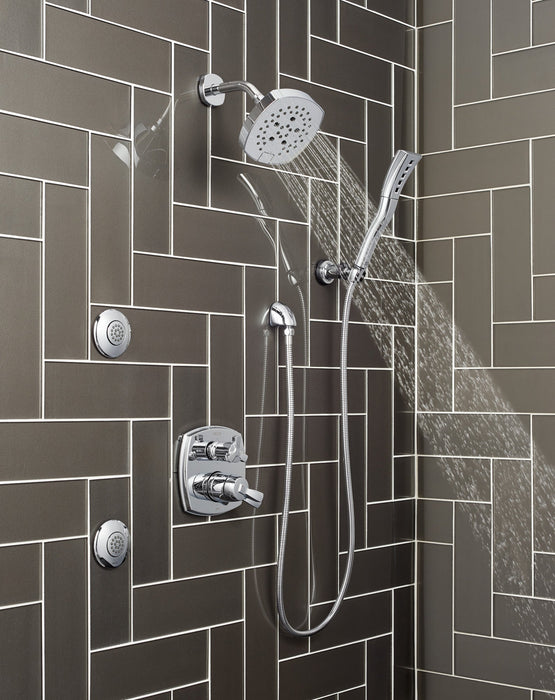 Delta Universal Showering Components 55421 H2OKINETIC Single-Setting Adjustable Wall Mount Hand Shower, chrome - view 4