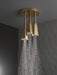 Delta Universal Showering Components 57140 H2OKINETIC Pendant Raincan Shower Head with LED Light