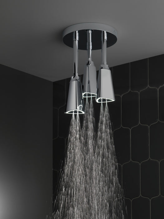 Delta Universal Showering Components 57140 H2OKINETIC Pendant Raincan Shower Head with LED Light