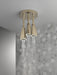 Delta Universal Showering Components 57140 H2OKINETIC Pendant Raincan Shower Head with LED Light