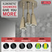 Delta Universal Showering Components 57140 H2OKINETIC Pendant Raincan Shower Head with LED Light