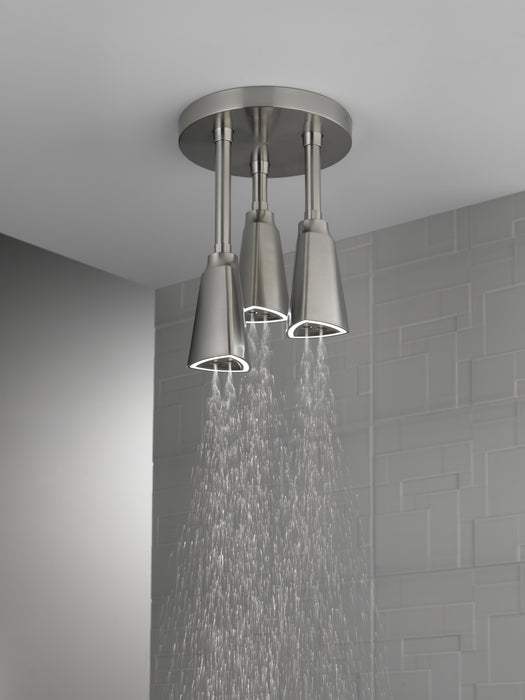 Delta Universal Showering Components 57140 H2OKINETIC Pendant Raincan Shower Head with LED Light