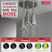 Delta Universal Showering Components 57140 H2OKINETIC Pendant Raincan Shower Head with LED Light