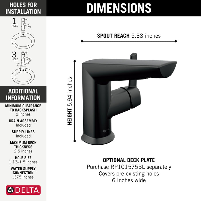 Delta Galeon: Single Handle Bathroom Faucet