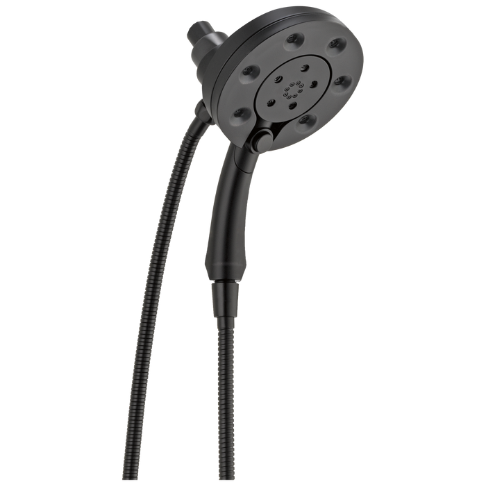 Delta Universal Showering Components 58472 H2OKINETIC In2ition 4-Setting Two-in-One Shower, matte black