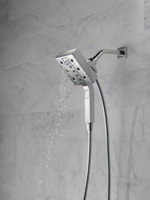 Delta Universal Showering Components 58473 H2OKINETIC In2ition 4-Setting Two-in-One Shower