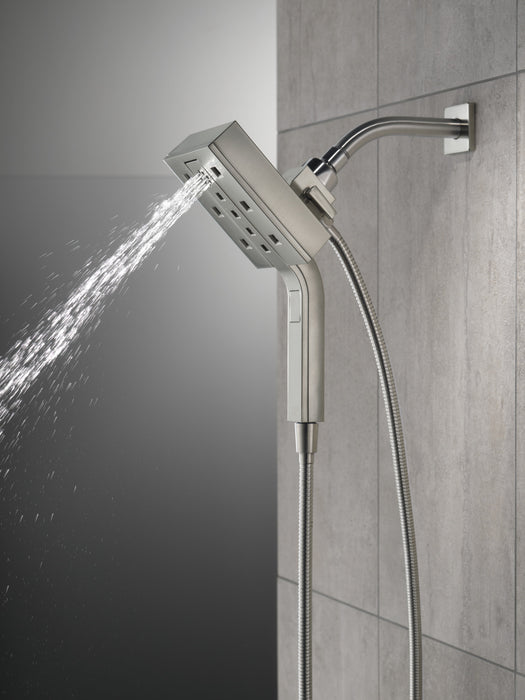 Delta Universal Showering Components 58473 H2OKINETIC In2ition 4-Setting Two-in-One Shower