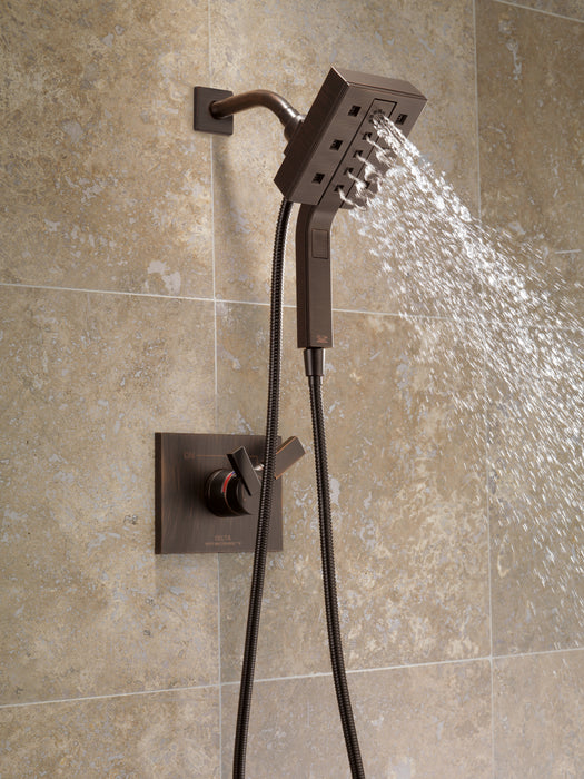 Delta Universal Showering Components 58473 H2OKINETIC In2ition 4-Setting Two-in-One Shower