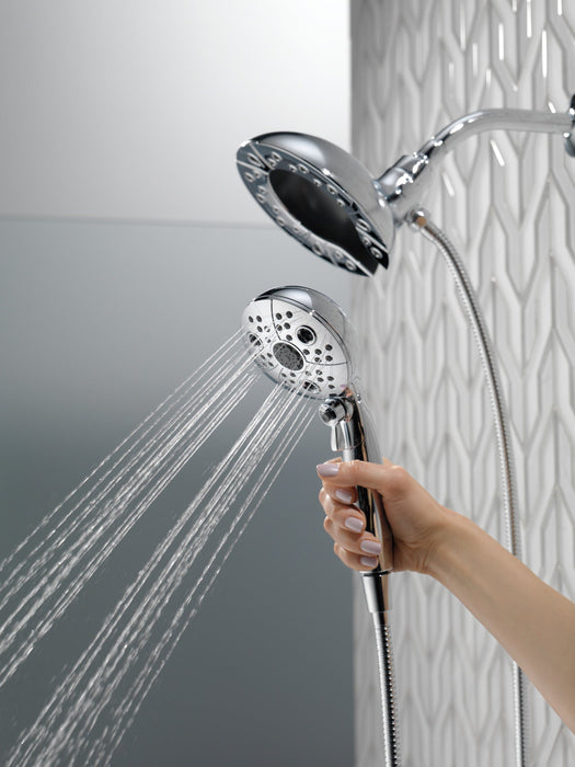Delta Universal Showering Components 58480 H2OKINETIC In2ition 5-Setting Two-in-One Shower, chrome - view 4