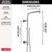 Delta Universal Showering Components: Shower Column 18" Round