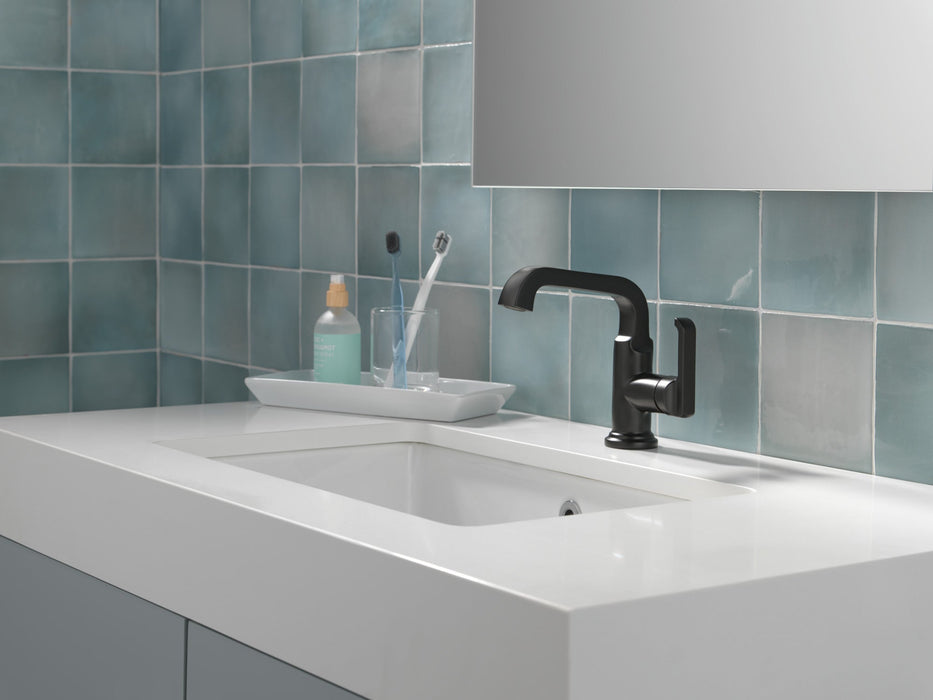 Delta Tetra 589SH Single Handle Bathroom Faucet, matte black - view 2