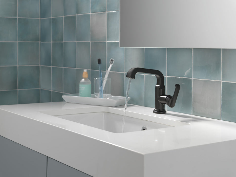 Delta Tetra 589SH Single Handle Bathroom Faucet, matte black - view 3