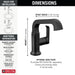Delta Tetra 589SH Single Handle Bathroom Faucet, matte black - view 4