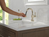 Delta Cassidy: Single Handle Pull Down Bathroom Faucet