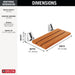 Delta Universal Showering Components 5SE Tilt-Up Shower Seat
