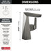Delta Trillian: Single Handle Mid-Height Bathroom Faucet