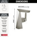 Delta Trillian: Single Handle Mid-Height Bathroom Faucet