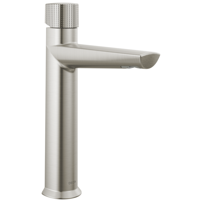 Delta Galeon 673 Single Handle Mid-Height Bathroom Faucet, lumicoat stainless