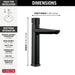 Delta Galeon 673 Single Handle Mid-Height Bathroom Faucet, matte black - view 2