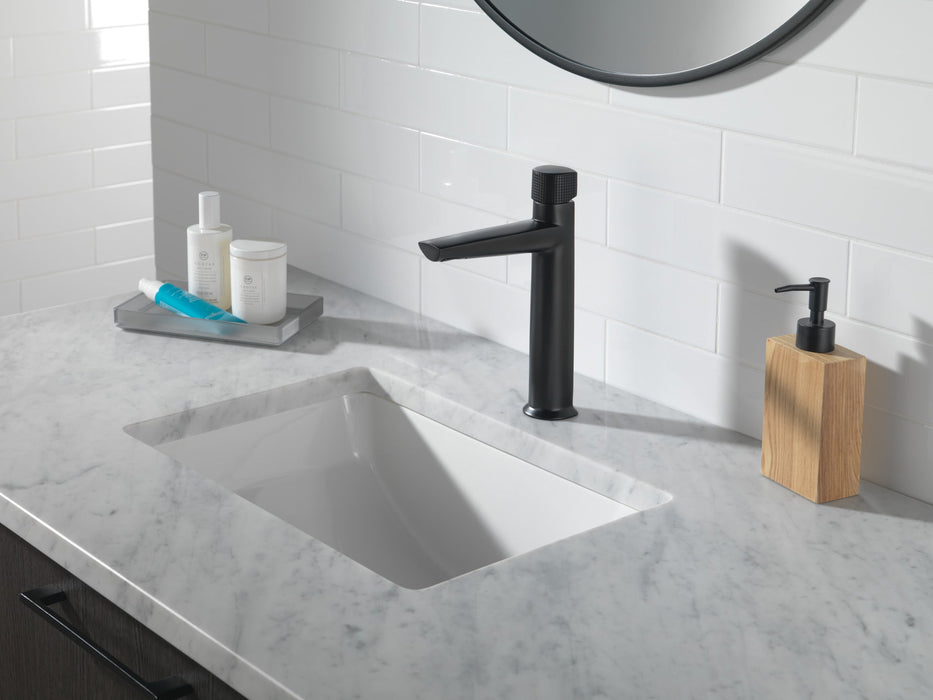Delta Galeon 673 Single Handle Mid-Height Bathroom Faucet, matte black - view 4
