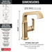 Delta Tetra: Single Handle Mid-Height Vessel Bathroom